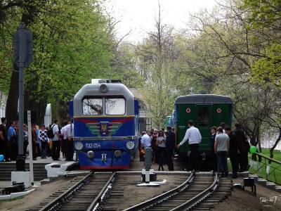 Посадка в поезда на ст. Парк