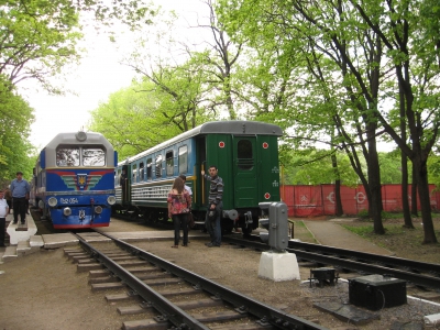 Два состава на ст. Парк