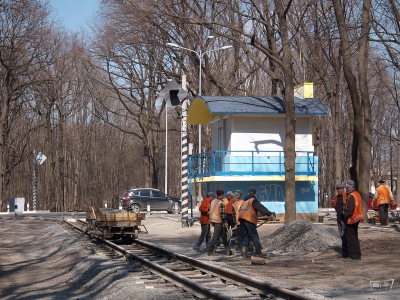 Путевые работы на переезде