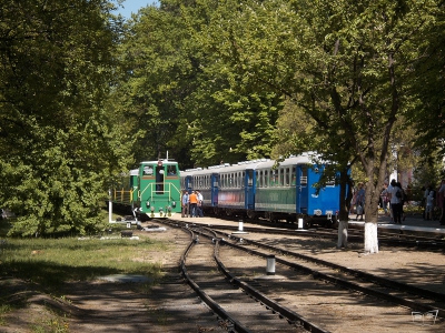 Два состава на ст. Парк